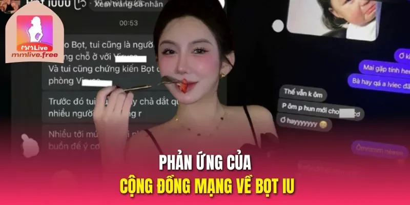 Phản ứng của cộng đồng mạng về Bọt iu